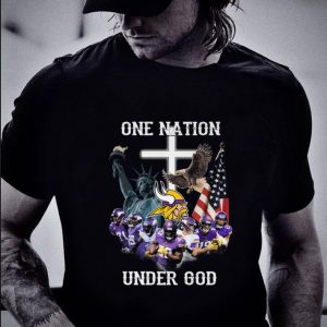 Official Minnesota Vikings Statue Of Liberty One Nation Under God shirt 1
