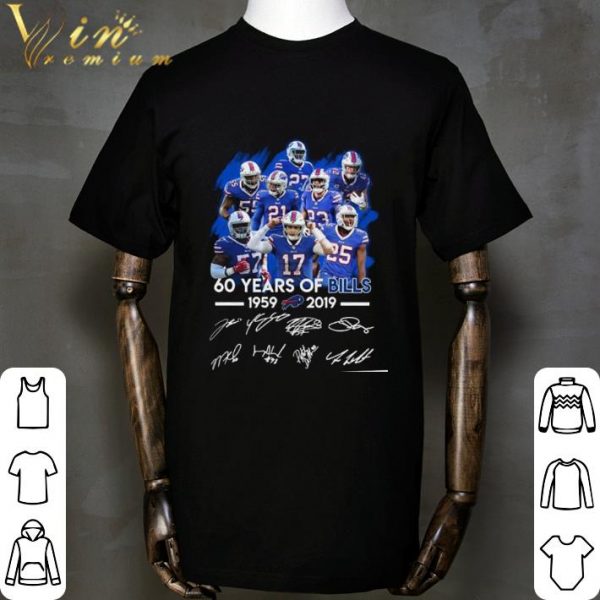60 Years Of Buffalo Bills Team NFL 1959-2019 Signatures shirt