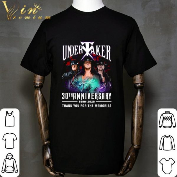 Logo Undertaker 30th Anniversary Signed Thank You For The Memories shirt