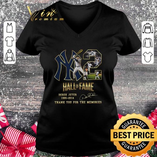 Best 2 Yankees Hall Of Fame Derek Jeter 1995-2014 Signature shirt