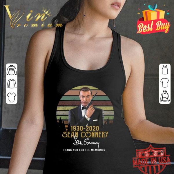 Best Vintage 1930-2020 Sean Connery signed thank you for the memories shirt
