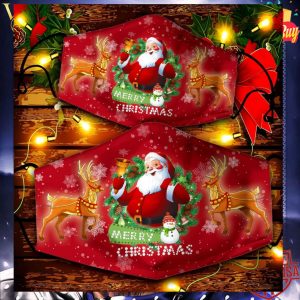 Santa Claus Merry Christmas face mask 2