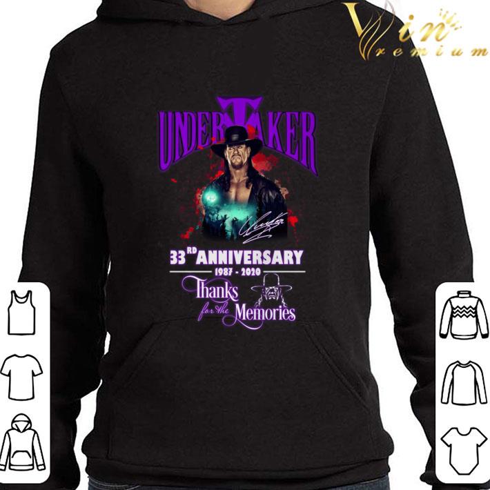 7fa4298f original the undertaker 33rd anniversary 1987 2020 thanks for the memories shirt 4 - Original The Undertaker 33rd anniversary 1987-2020 thanks for the memories shirt