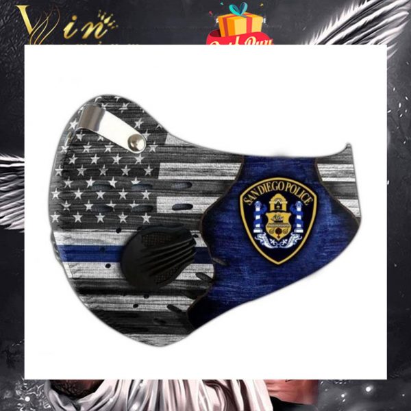 San Diego Police Department Face Mask With Filter