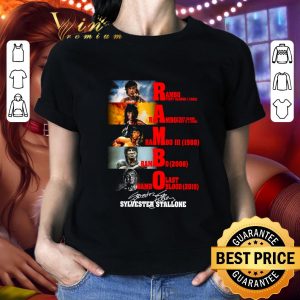 Funny Sylvester Stallone Signature Rambo First Blood Last Blood shirt 1