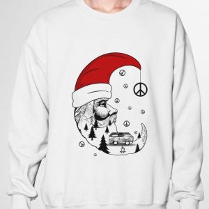 Santa Moon Peace Sign shirt 2