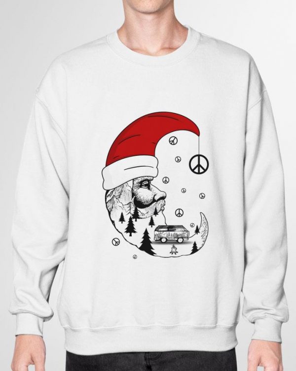 Santa Moon Peace Sign shirt