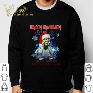 Eddie Iron Maiden I Want To Be Santa Claus Christmas shirt 2