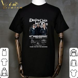 Thank You Depeche Mode 40th Anniversary 1980-2020 Signed shirt 1