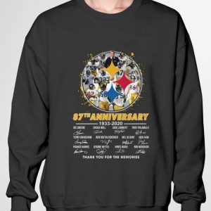 Best Pittsburgh Steelers 87th anniversary 1933-2020 signature thank you for the memories shirt 2