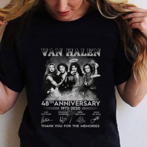 Best Thank You Van Halen Band 48th anniversary 1972-2020 Signatures shirt 1