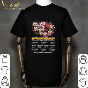 Kansas City Chiefs 60th anniversary 1960-2020 signatures thank you for the memories shirt 1