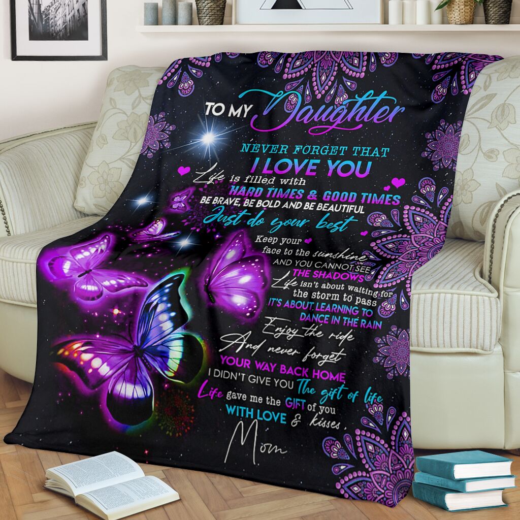 9e506a83 mom to my daughter never forget that i love you quilt blanket 4 - Mom To my daughter never forget that i love you quilt blanket