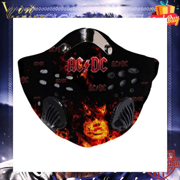 ACDC Rock Band Face Mask With Filter