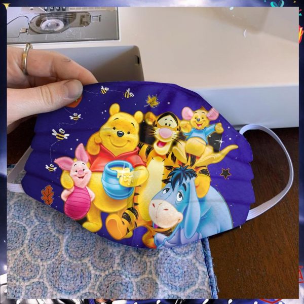 Pooh and friends face mask
