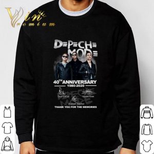 Thank You Depeche Mode 40th Anniversary 1980-2020 Signed shirt 2