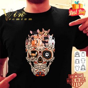 Premium Chihuahua Sugar Skull shirt 1