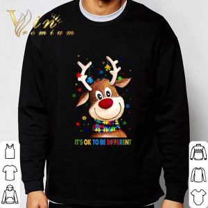 Reindeer Autism it's ok to be different shirt 2