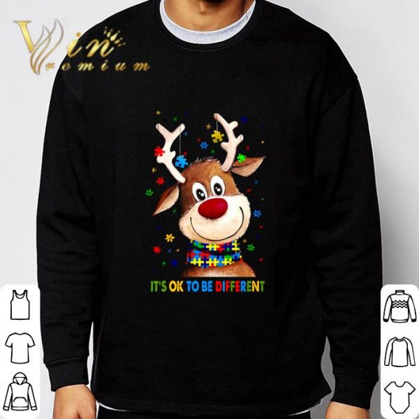 Reindeer Autism it's ok to be different shirt