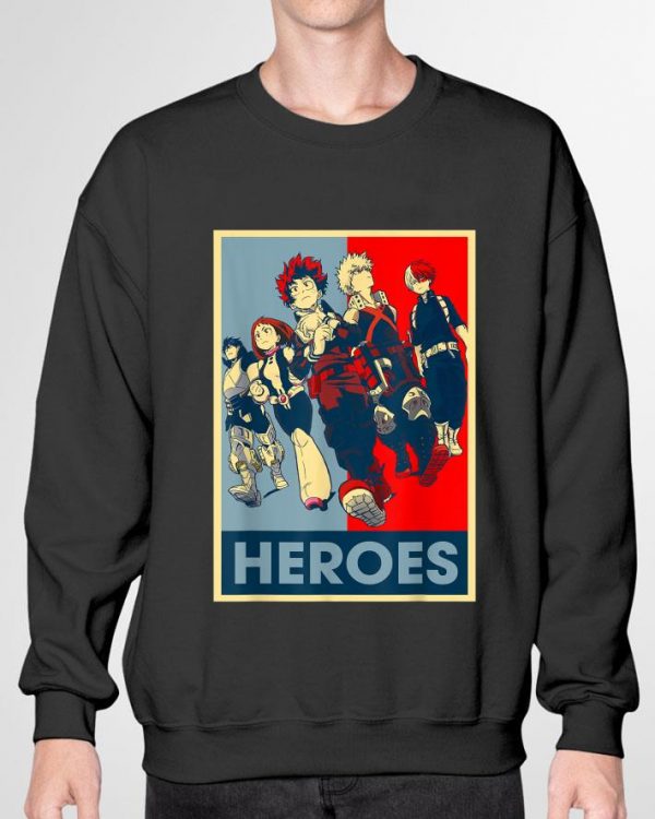 Original Academia Hero My Anime Heroes Art shirt