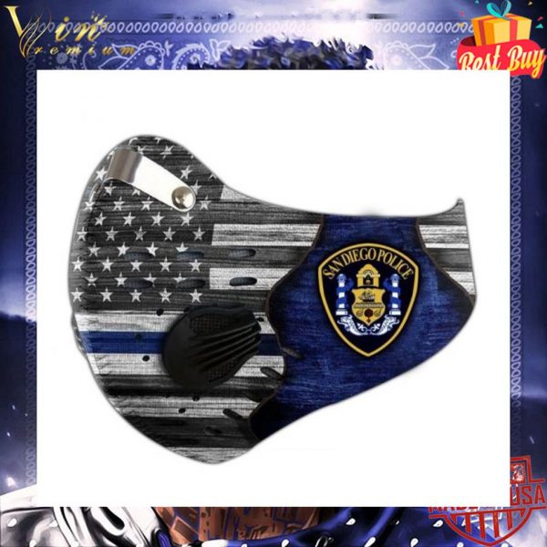 San Diego Police Department Face Mask With Filter