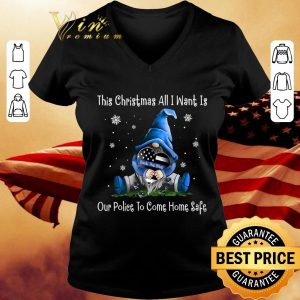 Official Gnome This Christmas All I Want Is Back The Blue Thin Blue Line shirt 2
