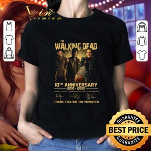 Hot The Walking Dead 10th Anniversary 2010-2020 Rick Daryl Negan shirt 1