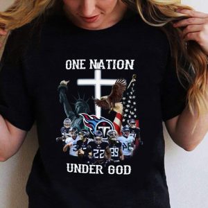 Best Tennessee Titans Statue Of Liberty One Nation Under God shirt 1