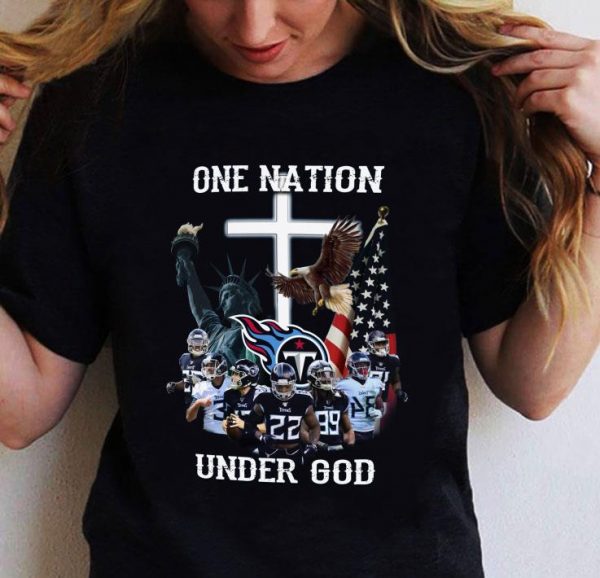 Best Tennessee Titans Statue Of Liberty One Nation Under God shirt