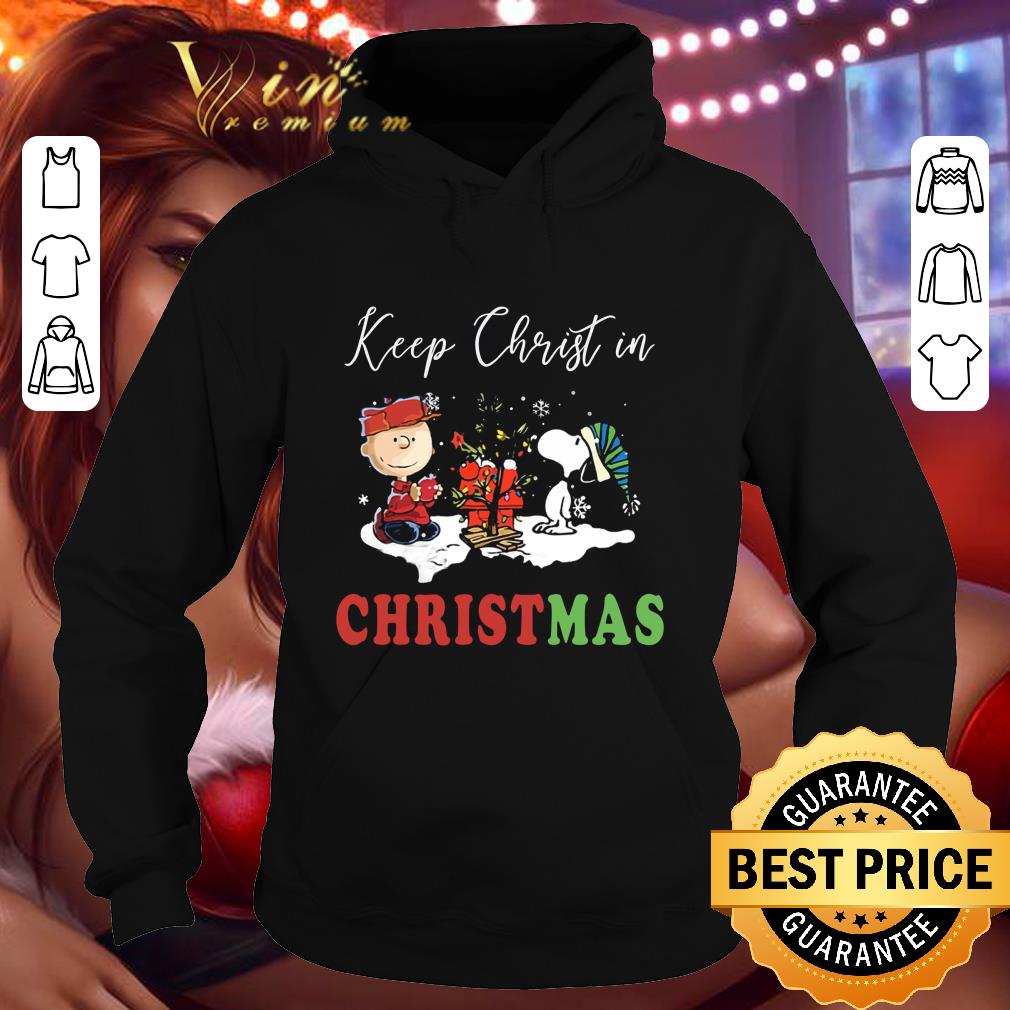 b78ffa7b original peanuts characters snoopy charlie brown keep christ in christmas shirt 4 - Original Peanuts Characters Snoopy Charlie Brown Keep Christ In Christmas shirt