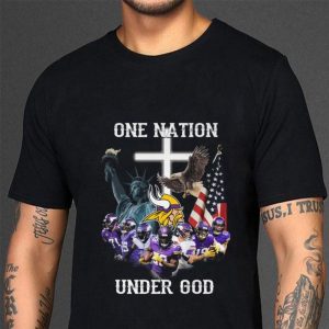 Official Minnesota Vikings Statue Of Liberty One Nation Under God shirt 2