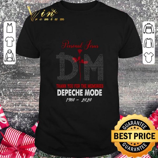 Personal Jesus Lyric Depeche Mode 1980-2020 shirt