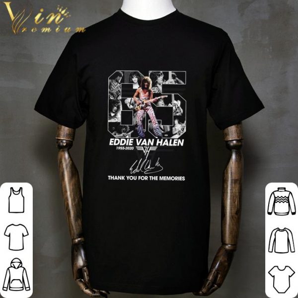 65 years of Eddie Van Halen 1955-2020 thank you for the memories shirt