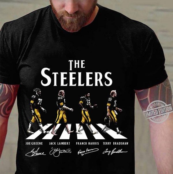 Best The Pittsburgh Steelers Walking Abbey Road Signatures shirt