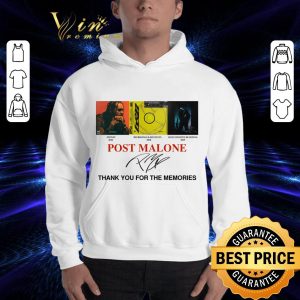 Hot Post Malone Albums Signature Thank You For The Memories shirt 2