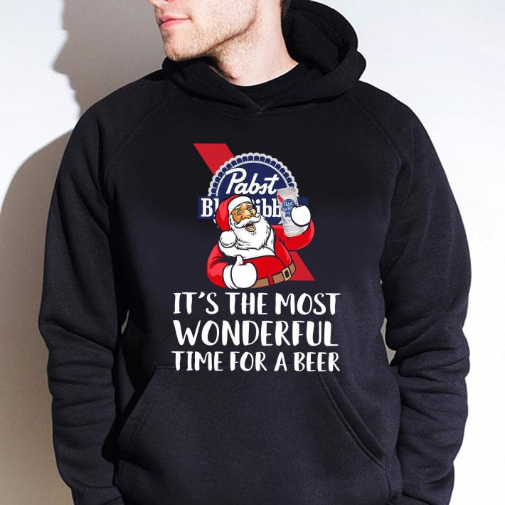 d03ae546 awesome christmas pabst blue ribbon it s the most wonderful time for a beer shirt 4 - Awesome Christmas Pabst Blue Ribbon It's The Most Wonderful Time For A Beer shirt