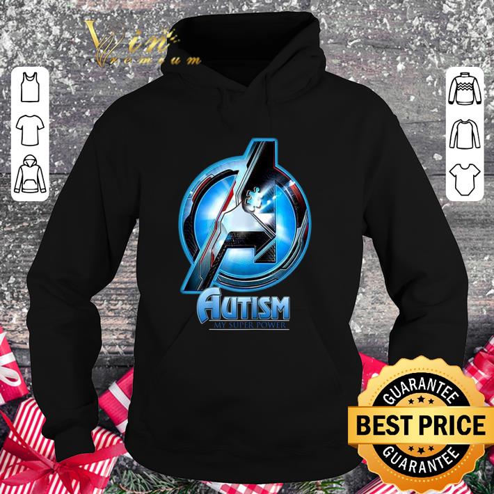 d2b6073b best logo avengers autism awareness my super power shirt 4 - Best Logo Avengers Autism Awareness My Super Power shirt
