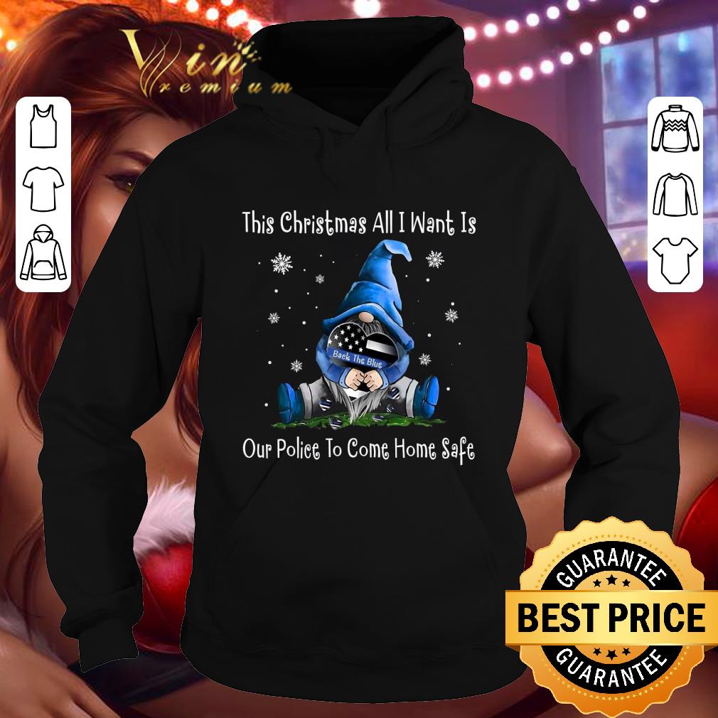 Official Gnome This Christmas All I Want Is Back The Blue Thin Blue Line shirt d2e66225 official gnome this christmas all i want is back the blue thin blue line shirt 4 - Official Gnome This Christmas All I Want Is Back The Blue Thin Blue Line shirt