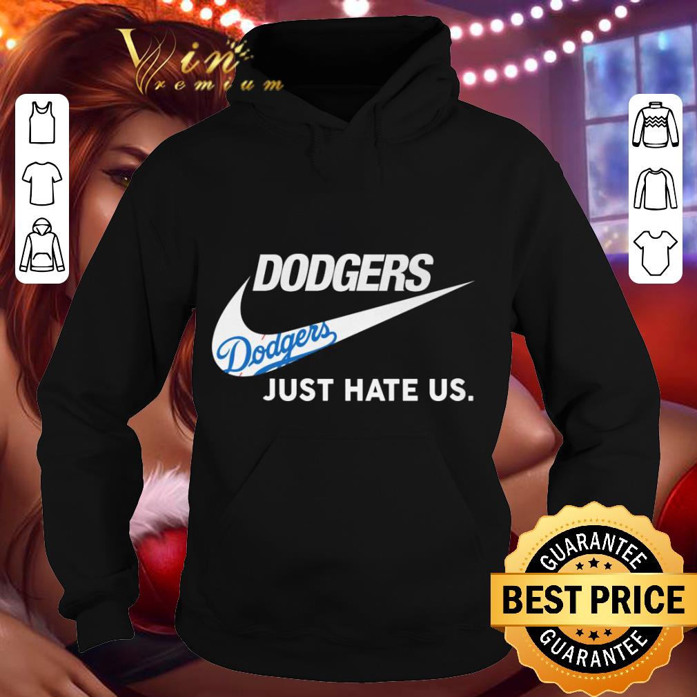 d2e66225 official nike logo los angeles dodgers just hate us shirt 4 - Official Nike Logo Los Angeles Dodgers Just Hate Us shirt