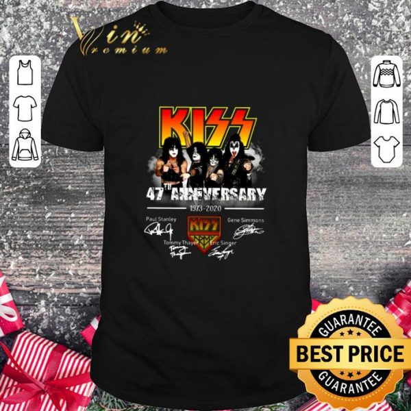 Official Kiss Band 47th Anniversary Member Signed shirt