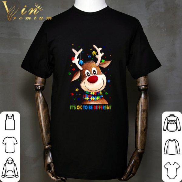 Reindeer Autism it's ok to be different shirt