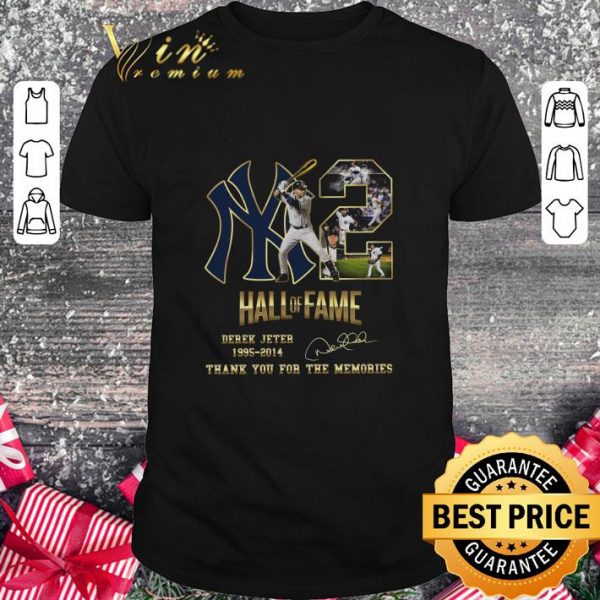 Best 2 Yankees Hall Of Fame Derek Jeter 1995-2014 Signature shirt