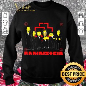Best The Simpsons characters mashup Rammstein shirt 2