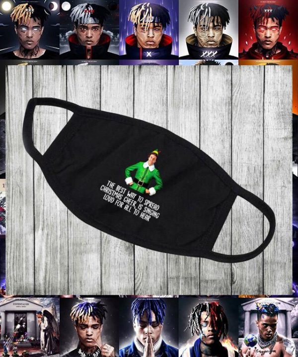 Buddy the Elf the best way to spread Christmas cheer face mask