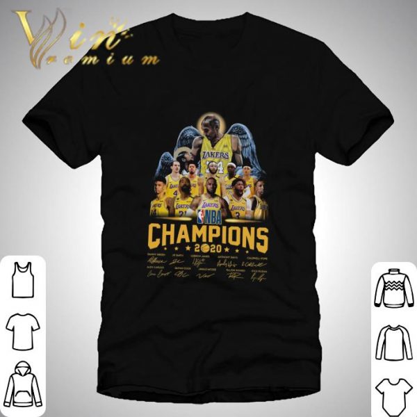 Kobe Gianna Bryant Lakers NBA champions 2020 signatures shirt
