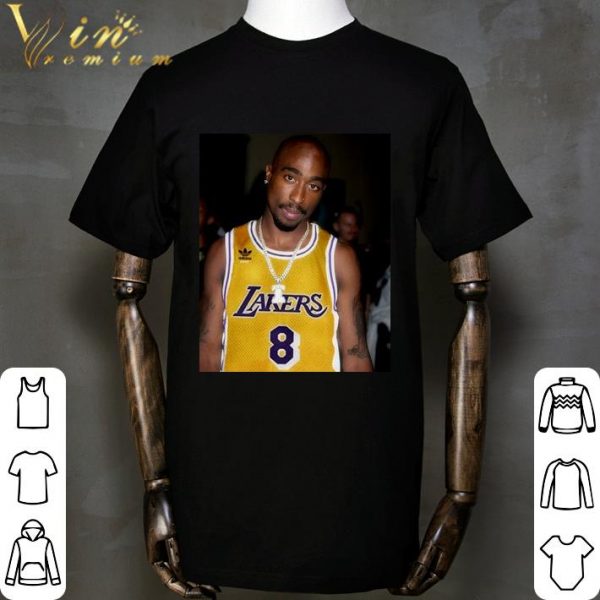 2Pac Tupac Shakur 8 Lakers shirt