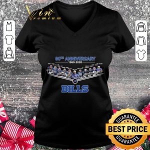 Original Buffalo Bills 60th anniversary 1960-2020 signatures shirt 1