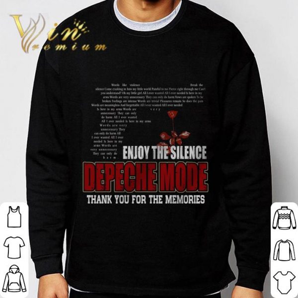 Enjoy The Silence Depeche Mode Thank You For The Memories shirt