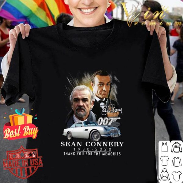 Premium 007 James Bond RIP Sean Connery 1930-2020 signature shirt
