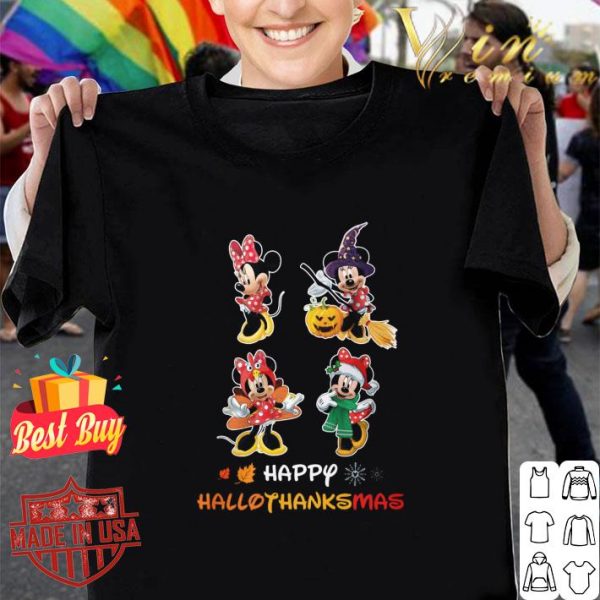 Premium Turkey Minnie Mouse Happy Hallothanksmas shirt